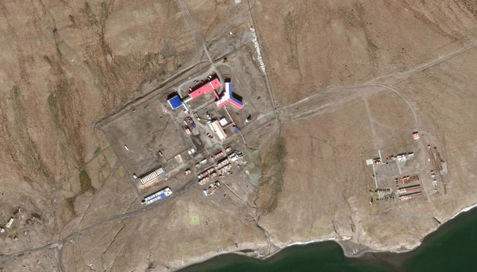 Военная база Полярная звезда остров Врангеля 